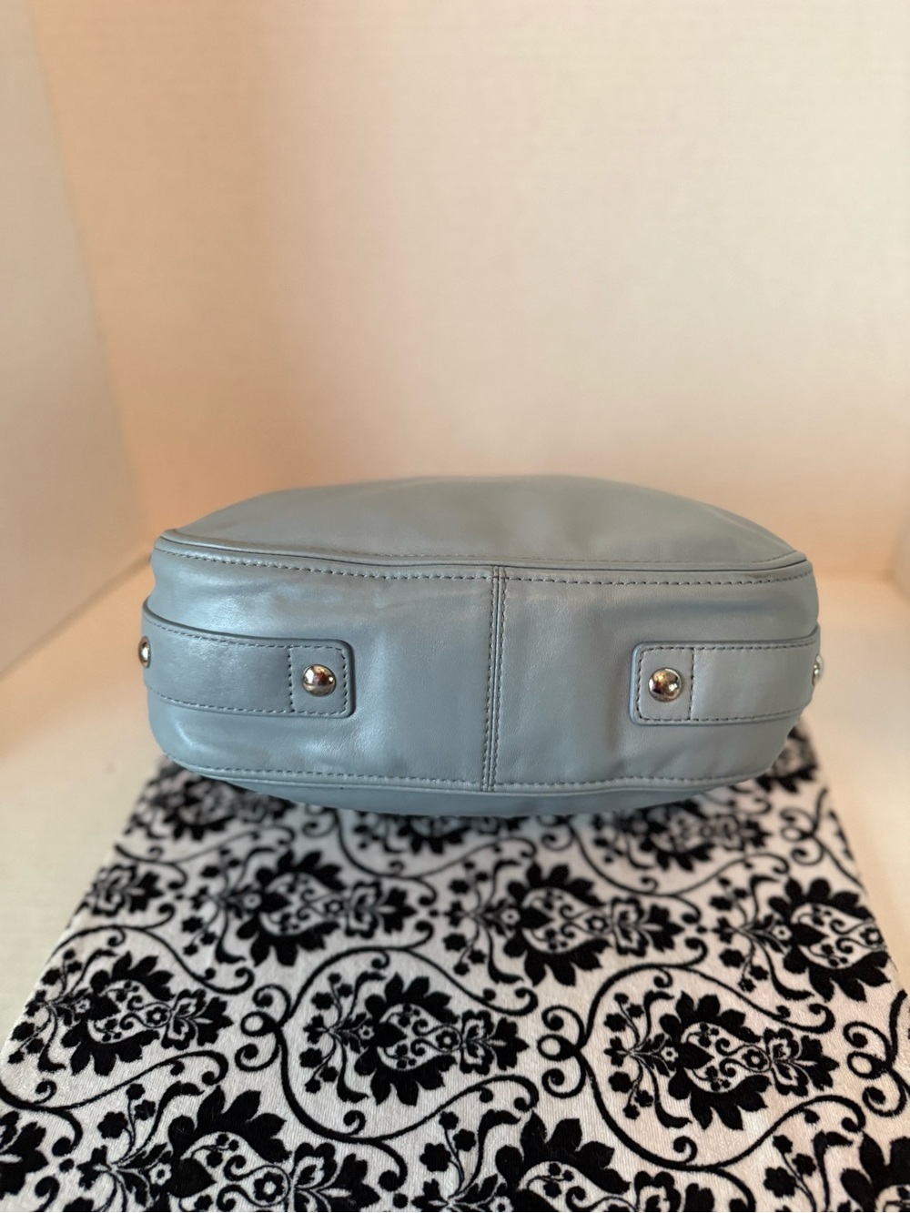 Coach Zoe Leather hobo bag Baby Blue - Picture 6 of 13